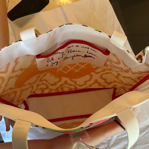 Brighton Red and Green Joy Tote - Picture 4 of 5